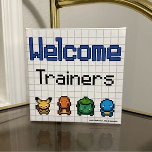 POKEMON pokemon training art canvas 6x6in